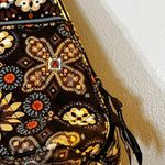 Vera Bradley Bag Brown Top Zip Paisley Bag Photo 3