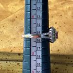 Natural Ember Garnet Chrome Diopside Sterling Silver Ring Size 7 Purple Photo 7