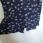 Urban Outfitters  Romper Waffle Thermal Deer Floral Blue New Small Photo 2