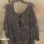 Aidan Mattox ππ Cold Shoulder Sequin Mini Dress ~ Cocktail Dress Black 6 NWOT Photo 10