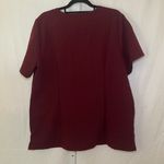 FIGS NWT Casma Three-Pocket Scrub Top - Womens Size XL - Burgundy Photo 2