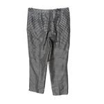 DKNY Gingham Plaid Silk Cropped Pants Black White Preppy Office Womens Size 8 Photo 1