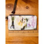 Jimmy Choo Coin Case Wallet Zip-Around Floral Pattern LISE-Z Card Holder Purple Photo 3
