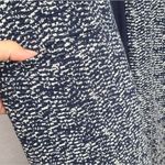 Tart  Textured Wooven Navy Blue/ White Vest Size Small Cotton Blend Photo 8