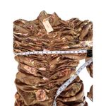 A Peuch Ruched Puff Sleeve Mock Neck Floral Print Mini Dress Brown M Size M Photo 6