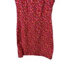 Vintage CDC Floral Print Dress Sleeveless Red Mini Dress Women's Size 8 Photo 2
