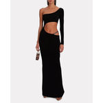 Retrofête retrofete Whitney Cut out Gown in Black XLarge New Womens Long Maxi Dress Photo 8