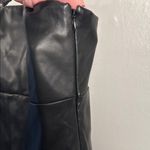 Banana Republic  faux Leather Jumpsuit Black 10 Photo 7