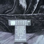 carole little Vintage  Y2K black Velvet Beaded sequin maxi Skirt size 10 Photo 2