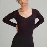 Lululemon Align Long Sleeve Shirt, Diamond Dye Cassis Black, Size 8 Photo 0