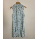 Tyler Boe Poppy Slvls Bottom Ruffle Toile Dress In Multi Blue Photo 6