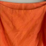 Anthropologie  Maeve Slim Ruffle Orange Wrap Skirt Photo 6