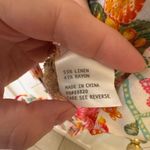 Rachel Zoe Floral Boho Linen Blend Wrap Blouse Tie Front Ruffle Top L NWT Photo 6