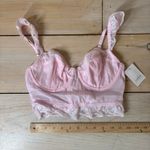 Auden NWT Women's Lace & Mesh Corset Bra Enlightened Pink Size S Photo 6