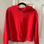 ZARA  Red Cropped Hoodie Sweatshirt Photo 0