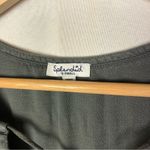 Splendid  Crosshatch Dark Gray Fringe Hem Mini Dress XS Photo 5