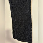 Sue Wong  Nocturne beaded sequin little black dress cocktail mesh NO TAGS vintage Photo 8