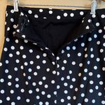 White House | Black Market  Size 10 Polka Dot Ruffle Pencil Skirt Black White Photo 10
