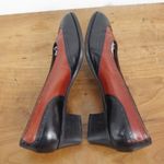 Bruno Magli Italian Made Two Tone Leather Spectator Brogue Heels Size EU 37.5B Black Photo 6