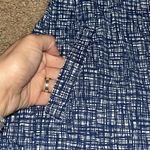 J. McLaughlin  Dolly Sleeveless Collared Button Front Dress Blue Windowpane‎ M Photo 3