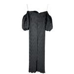 L'IDEE Du Cap Midi Black Dress Size US 6 Medium Photo 3