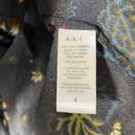 ALC Frank A.L.C. Noemi Silk Floral Top With Lace Inset Panel Sz 4 Photo 10