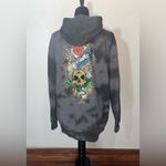 Jasmine Empyre Rose Skull Black Tie Dye Hoodie XS Photo 1
