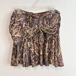 Free People ‎ Saturday Sun Mini Skirt mixed print size 8 Photo 1