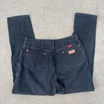 Wrangler Vintage 90s  Black Cowgirl Wedgie Patch Pocket Jeans 12MWZWK 17/18x32 Photo 3