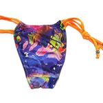 NEW Robb Lulu S Bikini Bottom Drawstring Pant Nova Bright Swimwear Bathing Suit Orange Photo 3