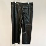 Wilfred Aritzia Melina Vegan Leather Cropped Pants Womens 16 Black High-Waisted Photo 4
