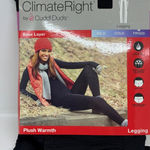 Cuddl Duds NWT Women’s XS ClimateRight Plush Warmth Frigid Leggings Base Layer Photo 0