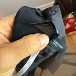 EXPRESS Y2K Black Sheen Belted Low Rise Belted Shorts Photo 3