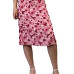 Christopher & Banks Vintage 90s Pink Reversible Floral Skirt Photo 7
