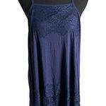 Torrid Super Soft High Neck Lace Insert Sharkbite Hem Tank Top 2X Women’s Blue Photo 0