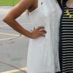 Altar'd State White Lace Highneck Shift Dress Photo 0