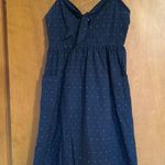 GB Dress Navy Blue Embroidered Party Juniors' Large Photo 0
