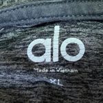 Alo Yoga Women's Gray Knit Long Sleeve Hooded Hoodie Sweatshirt Sweater Top XL Photo 2