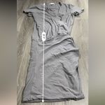 James Perse Gray Short Sleeve Faux Wrap Gathered Mini Dress Size 1 (S) Photo 8