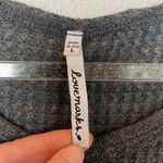 Lovemarks Navy/Gray Cold Shoulder Waffle Top Size L Photo 3