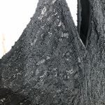 Vintage 90s Beaded Black Chiffon Palazzo Jumpsuit Photo 10