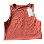 Vitality Women’s L The Allora Tank Sunstone Rust Fitted Athletic Crop New Orange Size L Photo 1