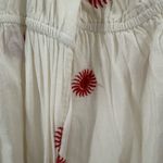 Free People  Boho White Emory Embroidered Midi Dress -Oversized Small‎ Photo 5