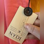 NYDJ  Marilyn Straight Leg Crop Jeans Pink Flamingo Fray Cuffed Leg NWT Size 18W Photo 3