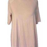 Eileen Fisher Tunic Tencel Jersey Sz S Peach Elbow Sleeve Lagenlook Minimalist Photo 0