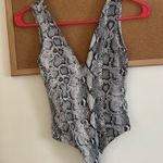 FORE Snakeskin Bodysuit Gray Size XS Photo 4