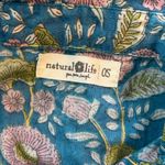 Natural Life One Size Kelly Oversized Cotton Button Down Multi Floral Print Photo 5