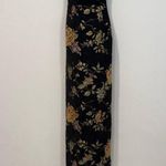 Lulus Lulu’s Pemberley Black Floral Jacquard Lace-Up Maxi Dress XS Photo 0