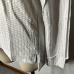 Chaser Women's Small Waffle Knit Keyhole Back Top White Scoop Neck Blouse NWT Photo 3