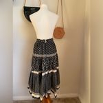 Noahs Flood Floral Prairie Amish Skirt, Size 7/8 Black Photo 1